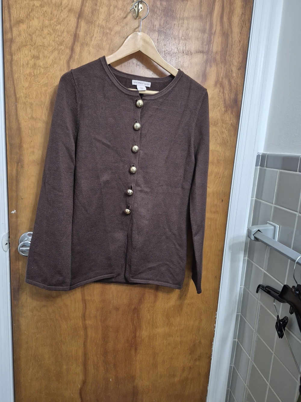 Sincerely Jules Brown Knit Button Cardigan